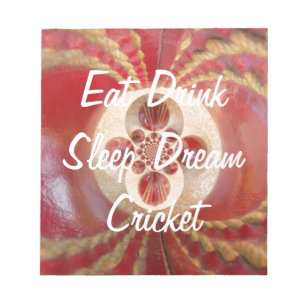 Red Cricket bollar design Anteckningsblock
