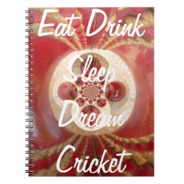 Red Cricket bollar design Anteckningsbok