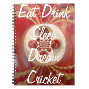 Red Cricket bollar design Anteckningsbok