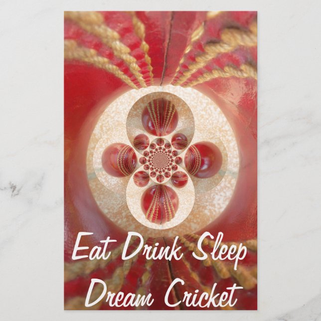 Red Cricket bollar design Brevpapper (Framsida)