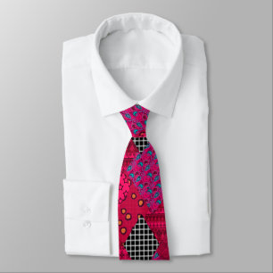 Red Crimson Colorful lappchwork Slips