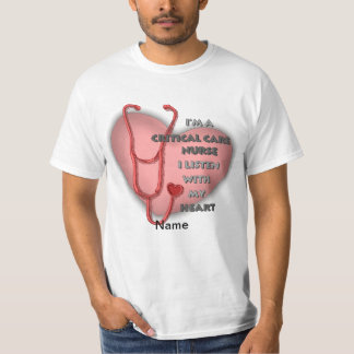 Red Critical Care Sjuksköterskor med anpassningsba T Shirt