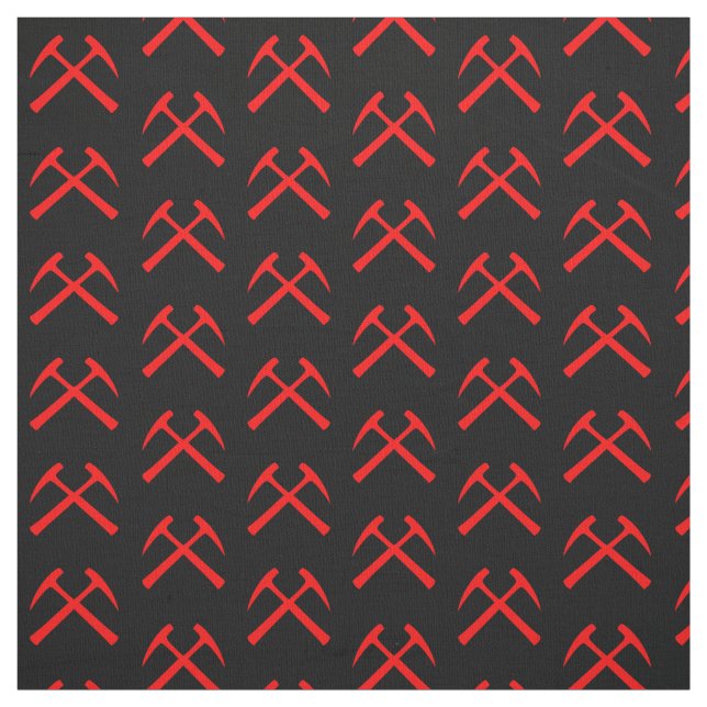 Red Crossed Sten Hammers Tyg (Provkarta)