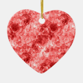 Red Crumged Struktur Julgransprydnad Keramik