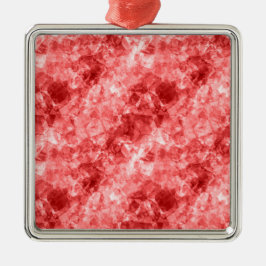 Red Crumged Struktur Julgransprydnad Metall