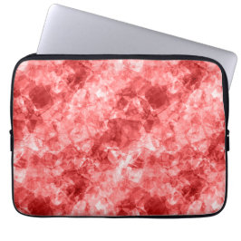 Red Crumged Struktur Laptop Sleeve