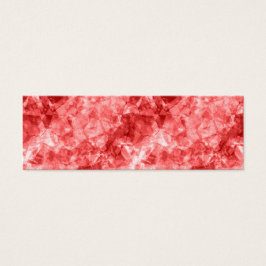 Red Crumged Struktur Litet Visitkort