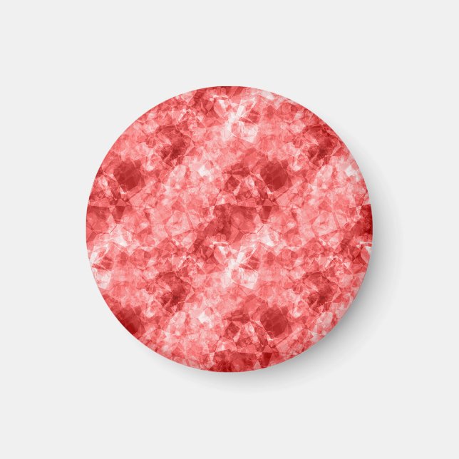 Red Crumged Struktur Magnet (Framsidan)
