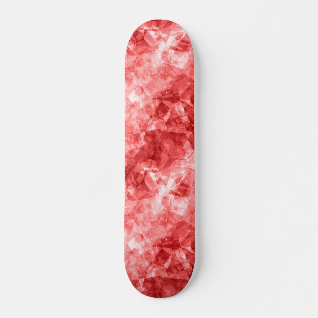 Red Crumged Struktur Old School Skateboard Bräda 21,6 Cm (Framsida)
