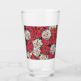 Red Crystal Blommigt Blooms Glaskopp