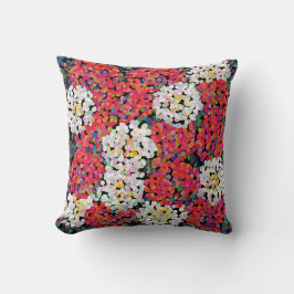 Red Crystal Blommigt Blooms Kudde