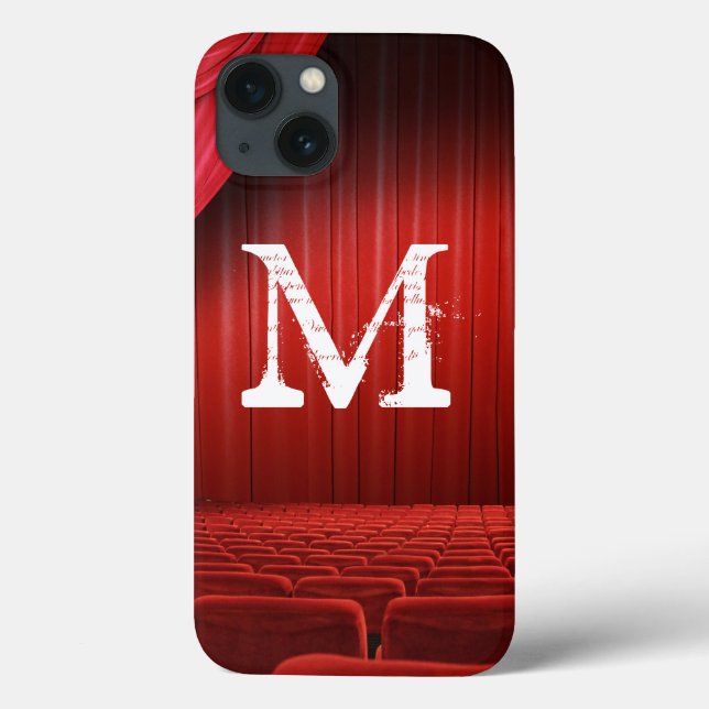 Red Curtain Theater Monogram IPAD Case (Baksida)