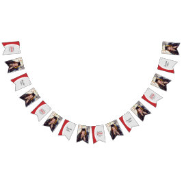 Red Curved Ram Photo Studenten Vimplar