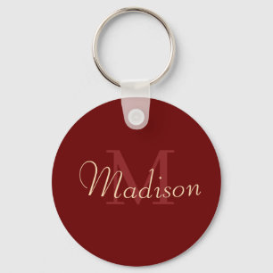 Red Custom Name Kärlek Gift-Personlig Nyckelring