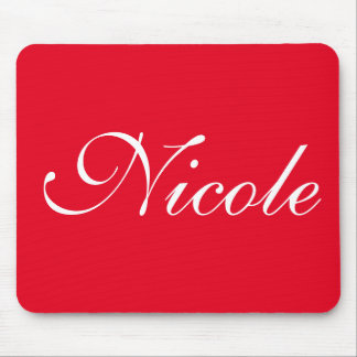 Red Customized Namn Musmatta