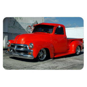 Red Customized Pickupa Lastbil Magnet