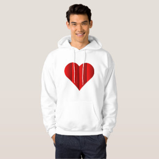 Red Cute Heart-Logotypen Hoodie