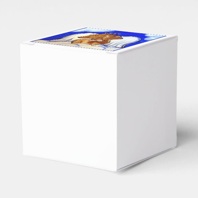 Red Dachshund Angel Presentaskar (Framsidan Sidan)