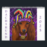 Red Dachshund Kalender<br><div class="desc">Den här Dachshund-färgsamlingen skulle ge perfekten till vilken tillfälle som helst.</div>
