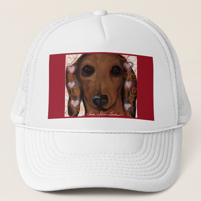 RED DACHSHUND KEPS (Framsida)