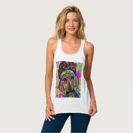 RED DACHSHUND LINNE MED RACERBACK 