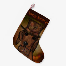 RED DACHSHUND LITEN JULSTRUMPA