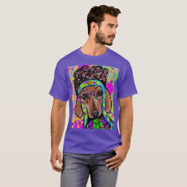 RED DACHSHUND T SHIRT