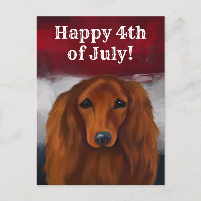 RED DACHSHUND VYKORT (Framsida)