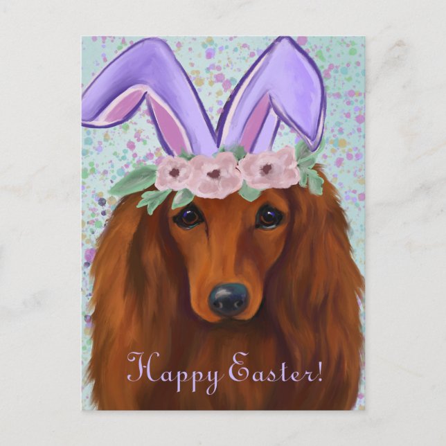 RED DACHSHUND VYKORT (Framsida)