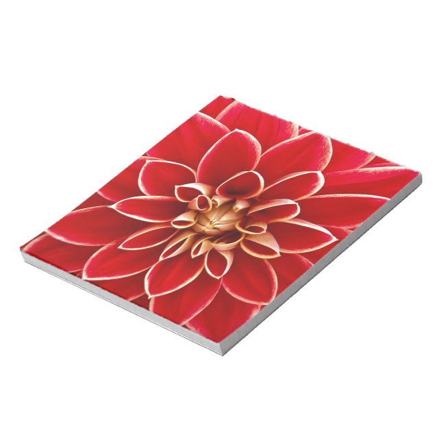 Red Dahlia Anteckningsblock (Roterad)
