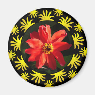 Red Dahlia (biskop till Llandaff) - v2 Magnet