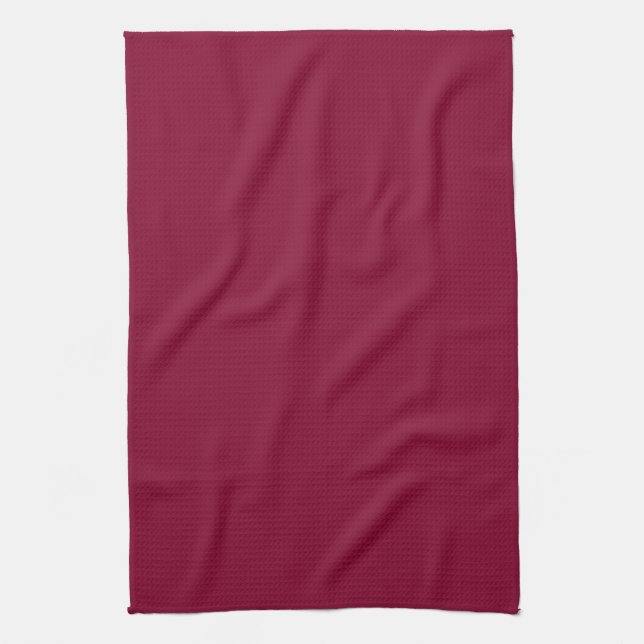 Red Dahlia Brick Maroon Burgundy 2015 Färg Trend Kökshandduk (Vertikal)