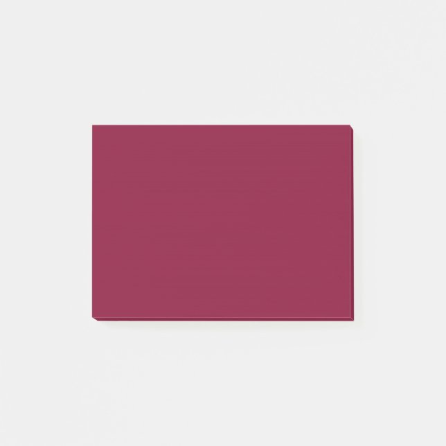 Red Dahlia Brick Maroon Burgundy 2015 Färg Trend Post-it Block (Framsida)