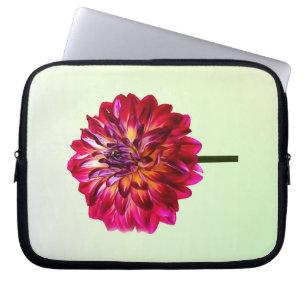 Red Dahlia färgad med Gult Laptop Fodral