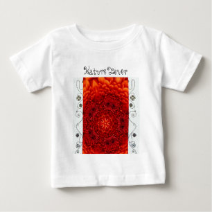 RED DAHLIA FLOWER, Abstrakt Blommigt Nature Älskar T-shirt