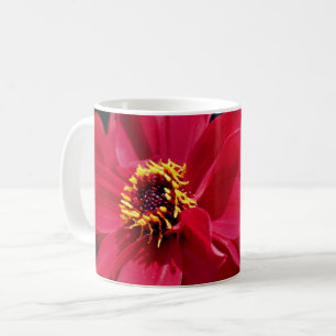 Red Dahlia Flower Personlig Kaffemugg