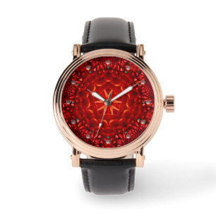 RED DAHLIA FLOWER PETALS ARMBANDSUR