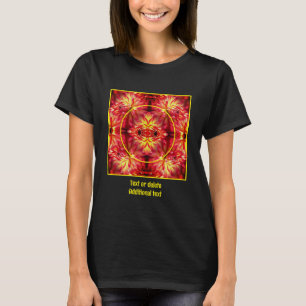 Red Dahlia Flower Ram Skapar ditt eget foto T Shirt