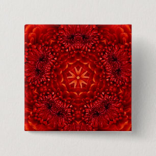 RED DAHLIA FLOWERS Abstrakt Blommigt Knapp