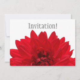 Red Dahlia Inbjudningar