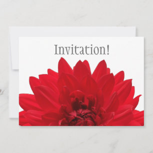 Red Dahlia Inbjudningar