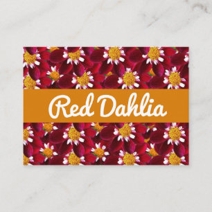 Red Dahlia Visitkort