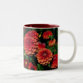 Red Dahlias Mugg