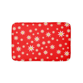 Red Daisy Bath Mat Badrumsmatta