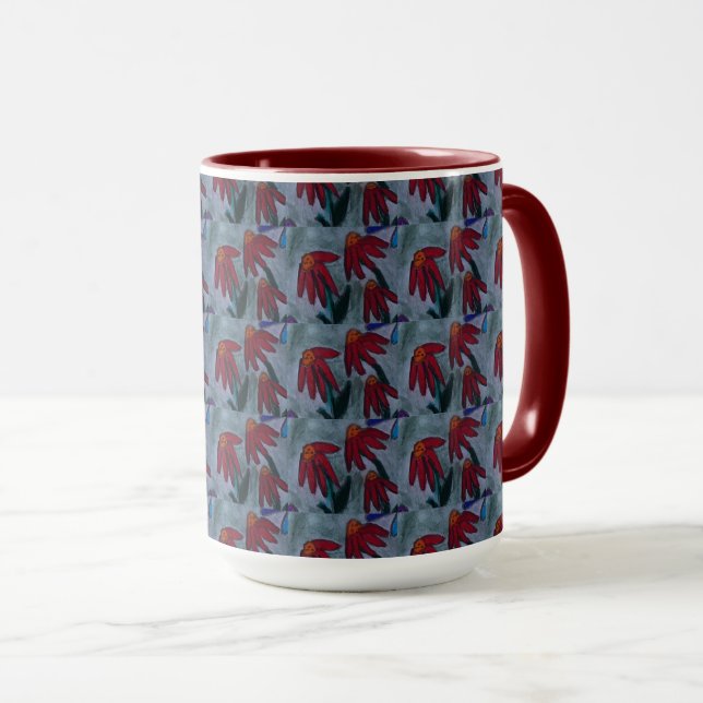 Red Daisy Coffee Mugg (Framsida höger)