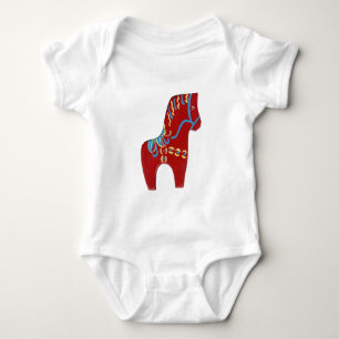 Red Dala Horse-kläder T-shirt