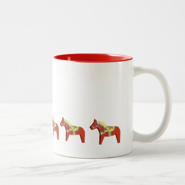 Red Dala Horses Mugg (Höger)