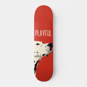 Red Dalmatian Mini Skateboard Bräda 18,5 Cm