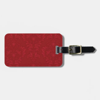 Red Damask Bagagebricka