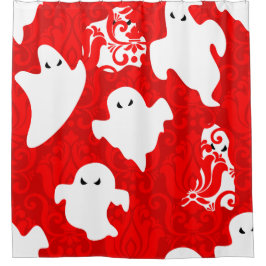 red damask ghost halloween paranormal apparition